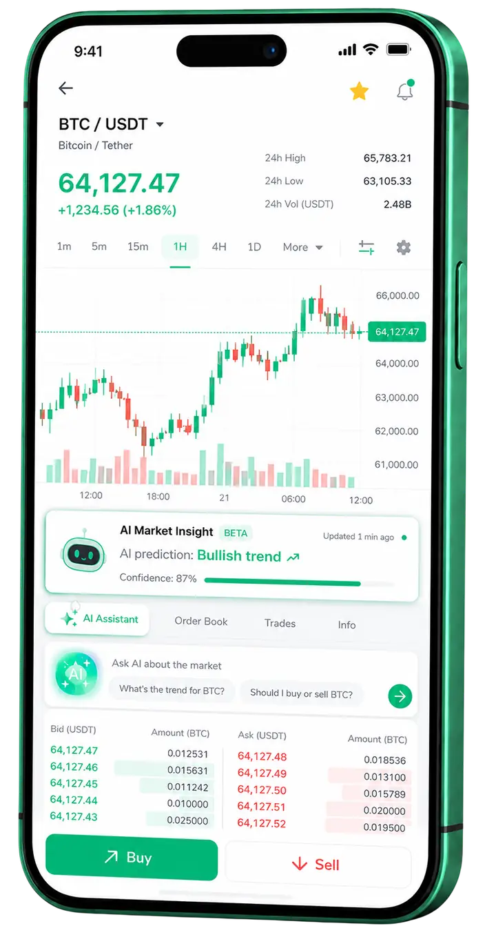 Nusa Vector β mobile trading platform Nusa Vector mobile market workspace